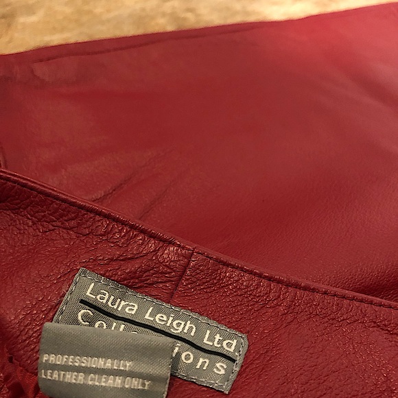 Vintage Leather Skirt - Picture 7 of 7